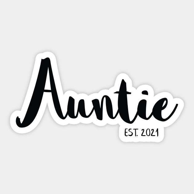 Auntie Pregnancy Announcement Sticker by Bumblebee's Designs